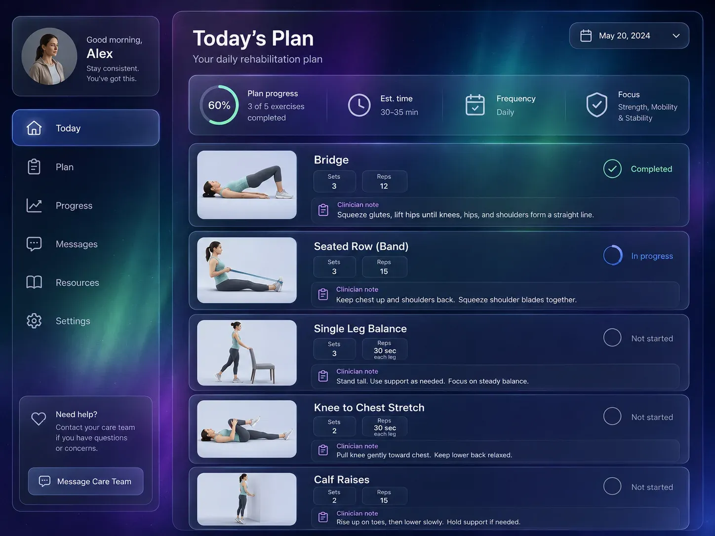 Interval Health Companion project view 1